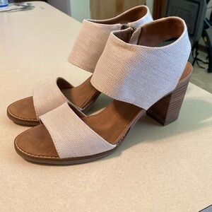 TOMS Majorca Cutout Natural Heeled Sandal